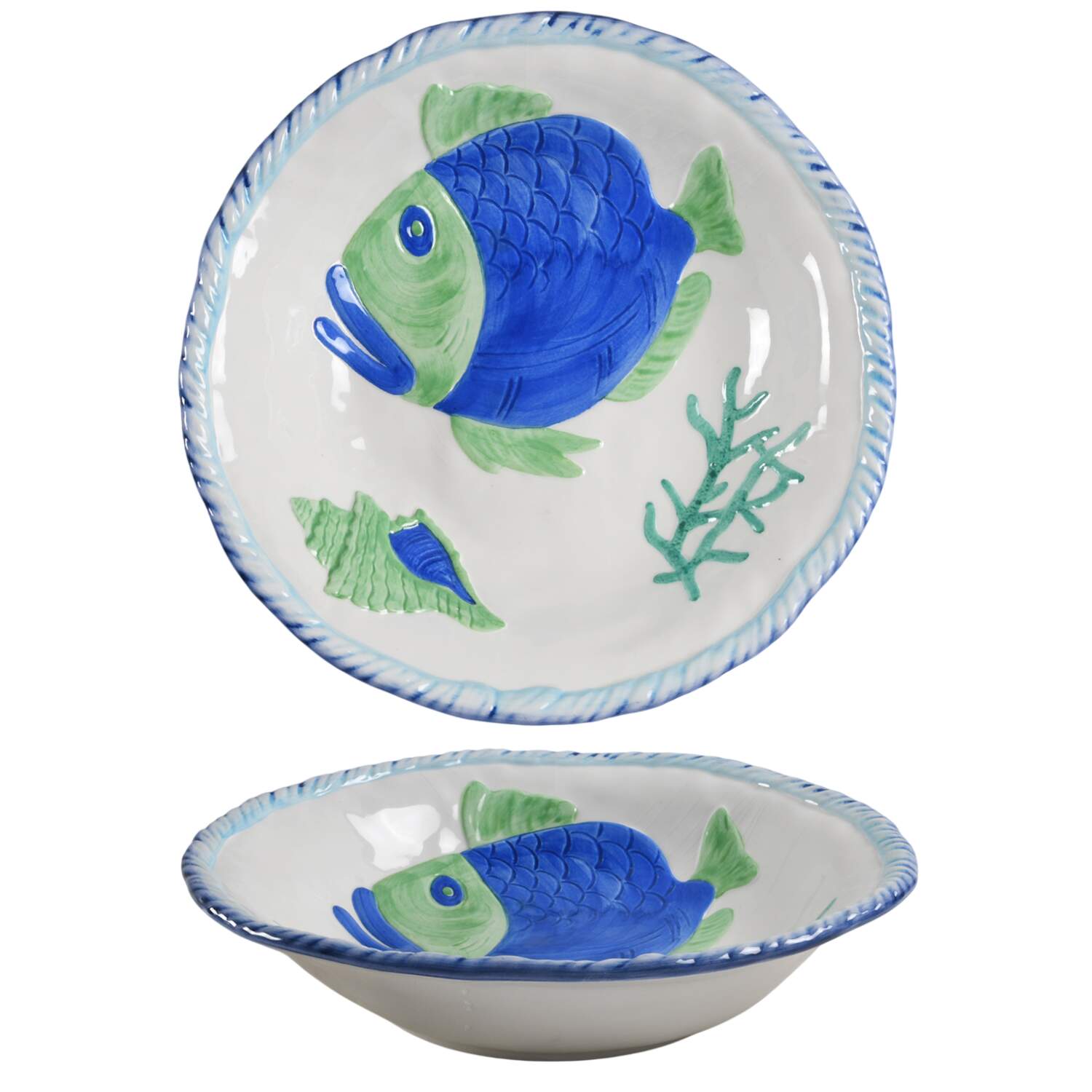 Mare Misto 13" Large Salad Serving Bowl by Vietri (Italy)-1