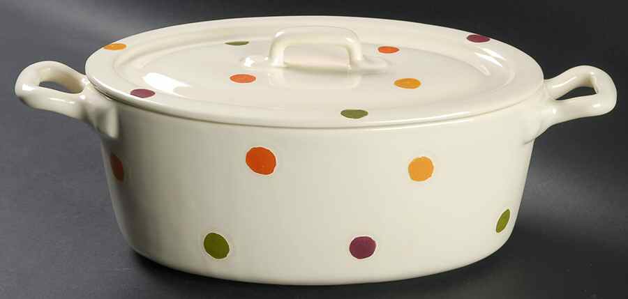 Pallini 2.5 Quart Oval Covered Casserole by Vietri (Italy)-1
