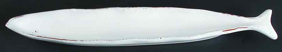 Pesce Bianco White Olive Dish by Vietri (Italy)-1