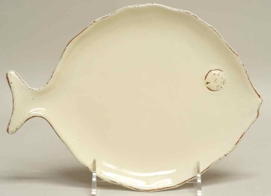 Pesce Crema Salad Plate by Vietri (Italy)-1