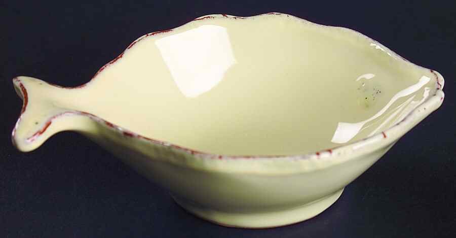 Pesce Crema Condiment Bowl by Vietri (Italy)-1