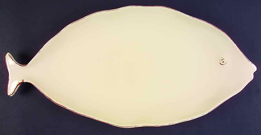 Pesce Crema 20" Oval Serving Platter by Vietri (Italy)-1