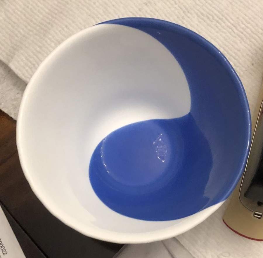 Spirale Blue Dessert Bowl by Vietri (Italy)-1