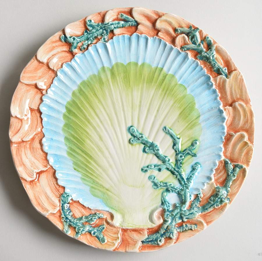 Acquarello Luncheon Plate by Vietri (Italy)-1
