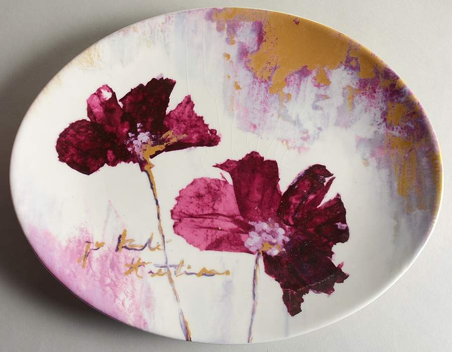 Lilac 13" Oval Serving Platter by Vista Alegre-1