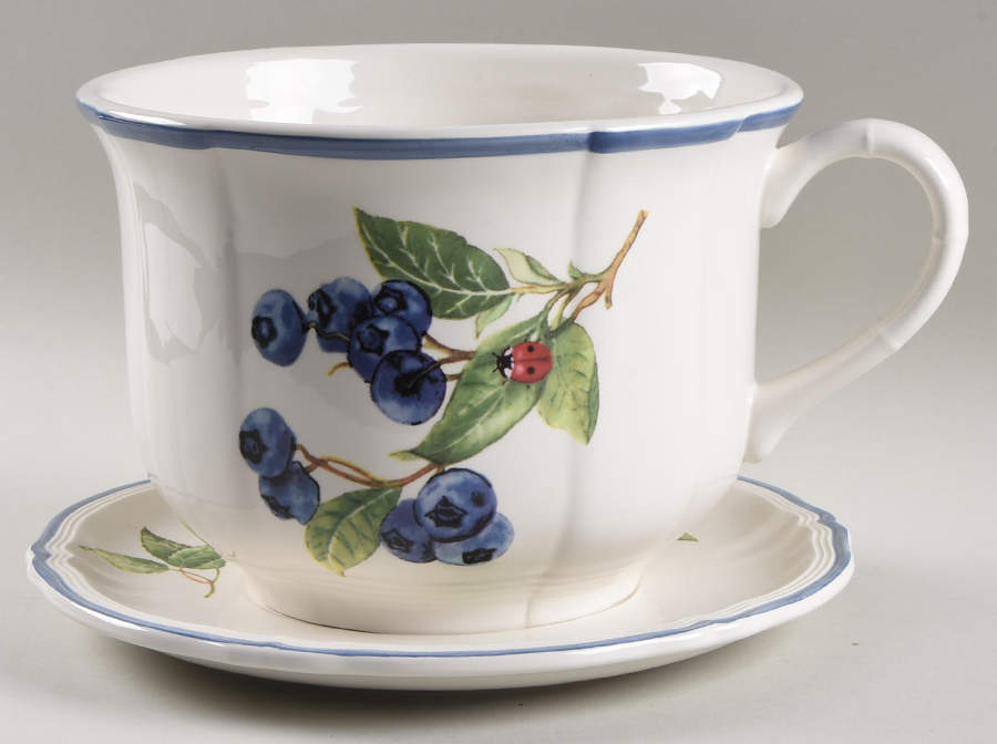 Cottage Flower Pot & Underplate (Cup & Saucer) by Villeroy & Boch-1