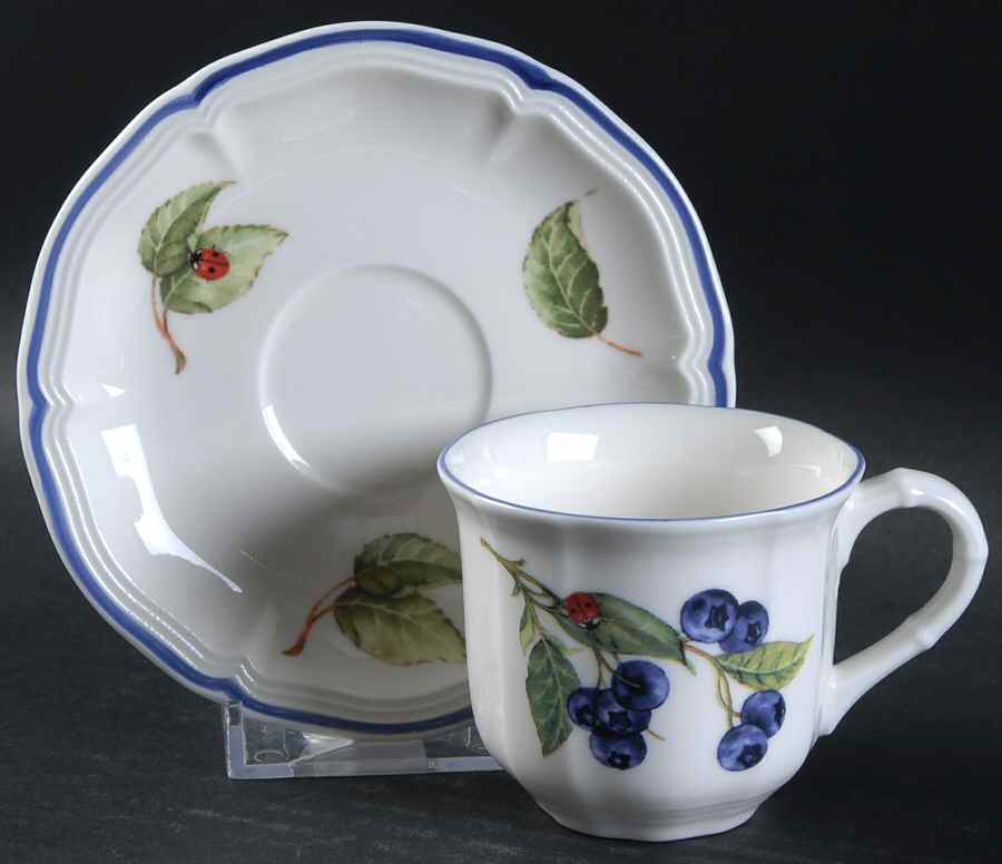 Cottage Flat Demitasse Cup & Saucer Set by Villeroy & Boch-1