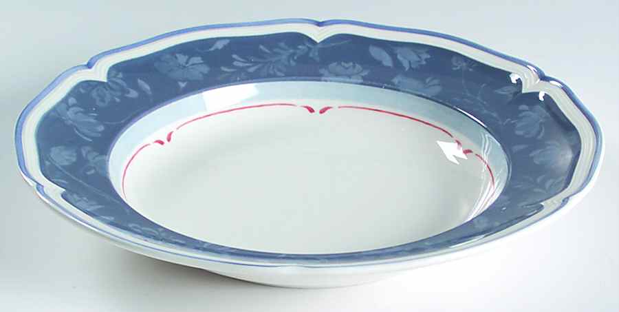 Cottage Blue Large Rim Soup Bowl by Villeroy & Boch-1