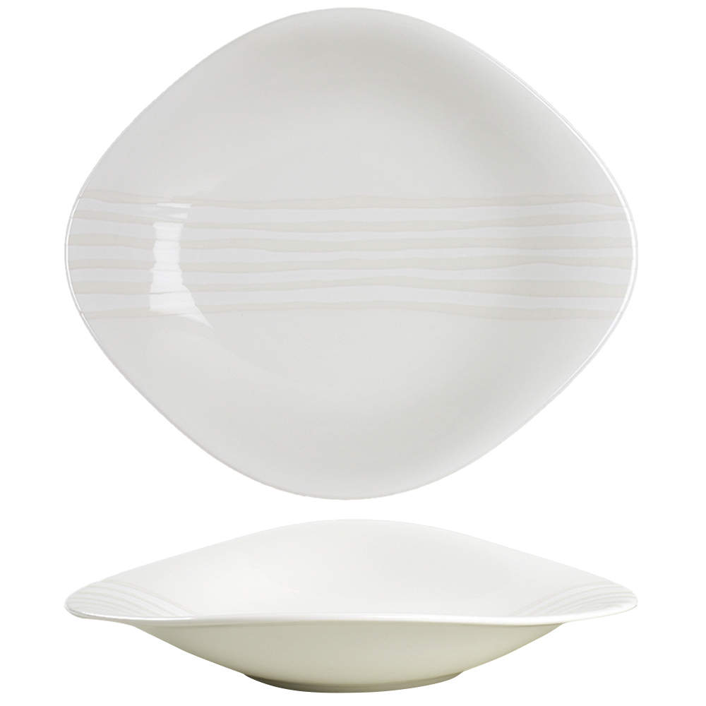 Dune Lines Oval Coupe Soup Bowl by Villeroy & Boch-1