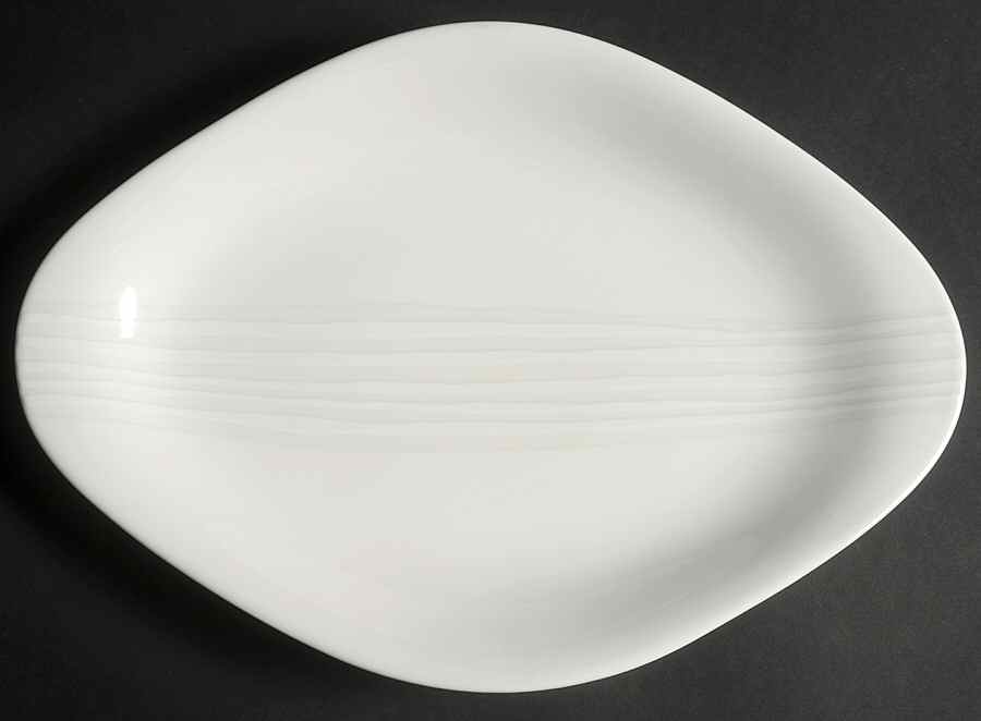 Dune Lines 14" Oval Serving Platter by Villeroy & Boch-1