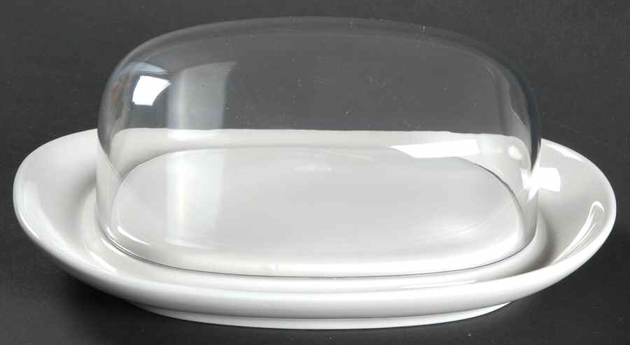 Home Elements Oval Covered Butter W/Plastic Lid by Villeroy & Boch-1