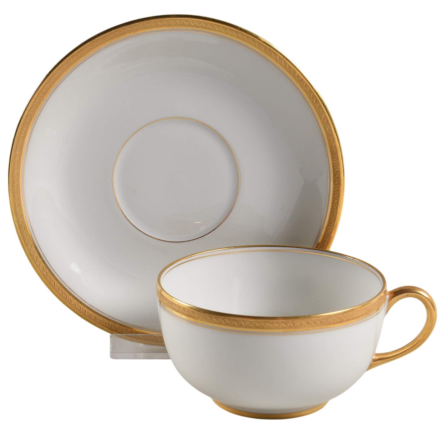 Vig120 Flat Cup & Saucer Set by Vignaud-1