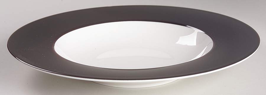 Wonderful World Black Large Rim Soup Bowl by Villeroy & Boch-1