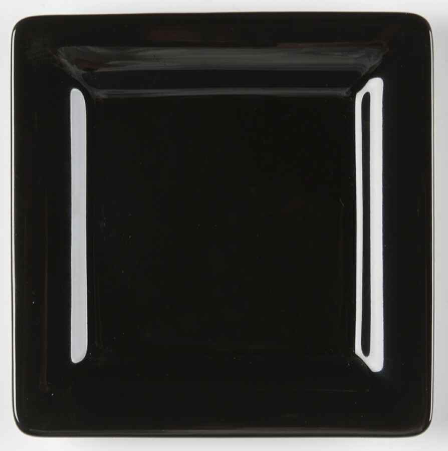 Wonderful World Black Small Square Bread & Butter Plate by Villeroy & Boch-1