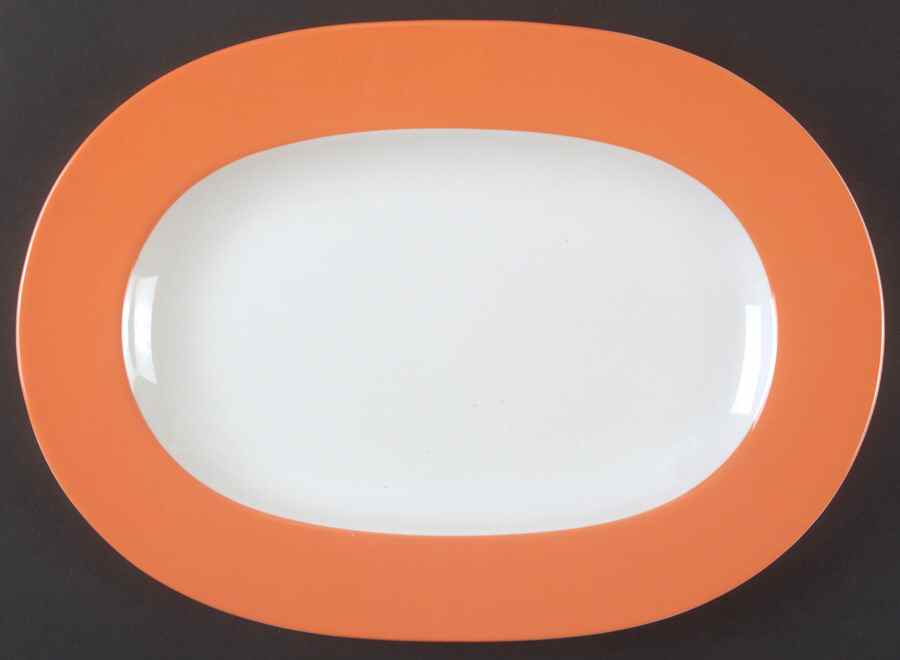 Wonderful World Orange 13" Oval Serving Platter by Villeroy & Boch-1