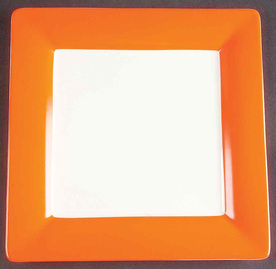 Wonderful World Orange Square Dinner Plate by Villeroy & Boch-1