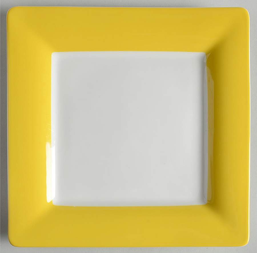 Wonderful World Yellow Square Salad Plate by Villeroy & Boch-1