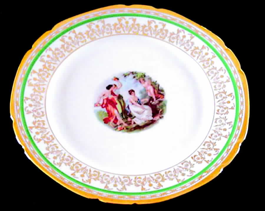 349 Dinner Plate by Victoria (Czech)-1