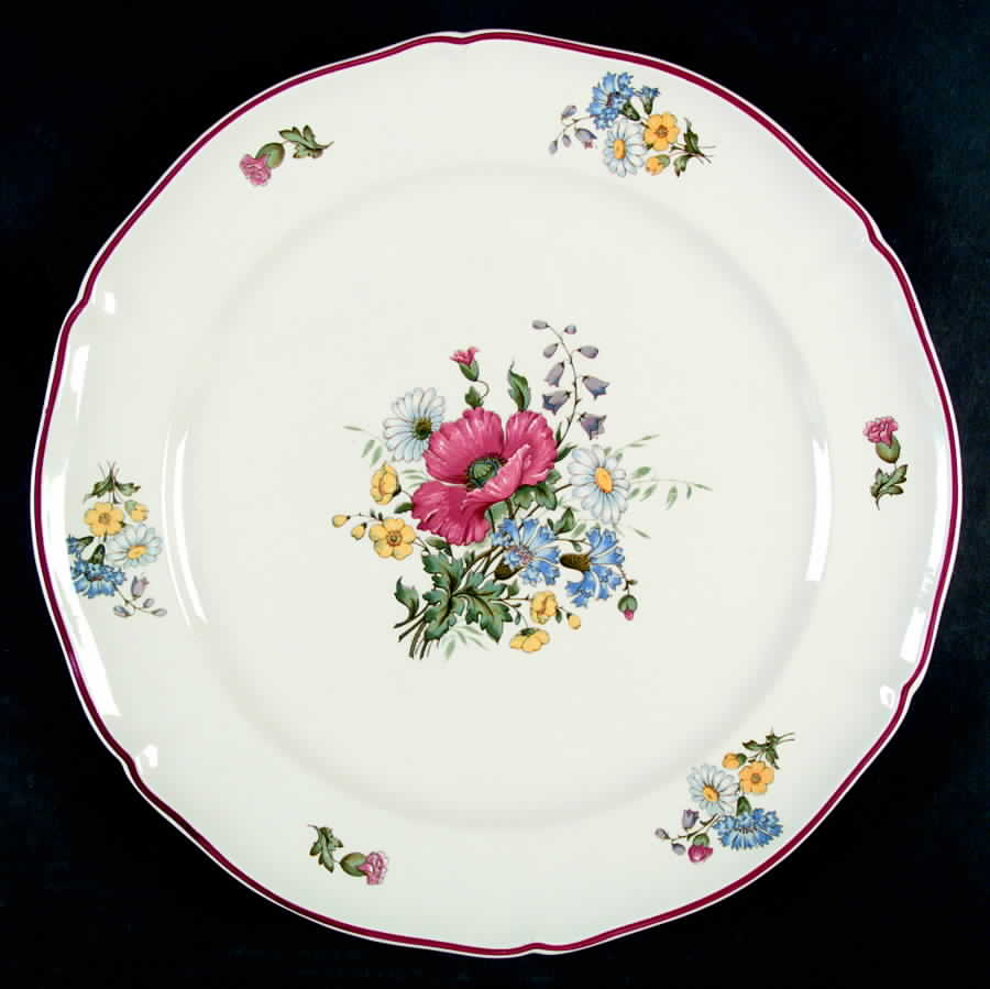 Fleurs Des Champs (Scalloped) 12" Chop Plate (Round Platter) by Villeroy & Boch-1