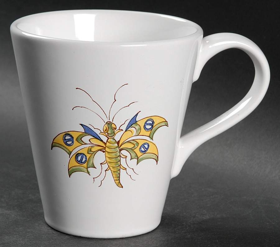 Vieux Provence Green Trim Mug by Varages-1