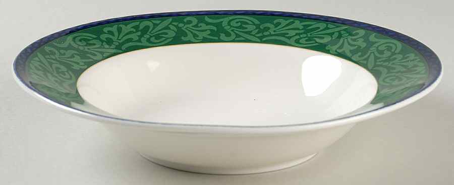 Fleur De Lis Rim Soup Bowl by Victoria & Beale-1