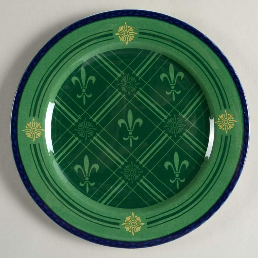 Fleur De Lis Salad Plate by Victoria & Beale-1