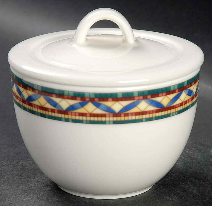 Hotel Pergamon Sugar Bowl & Lid by Villeroy & Boch-1