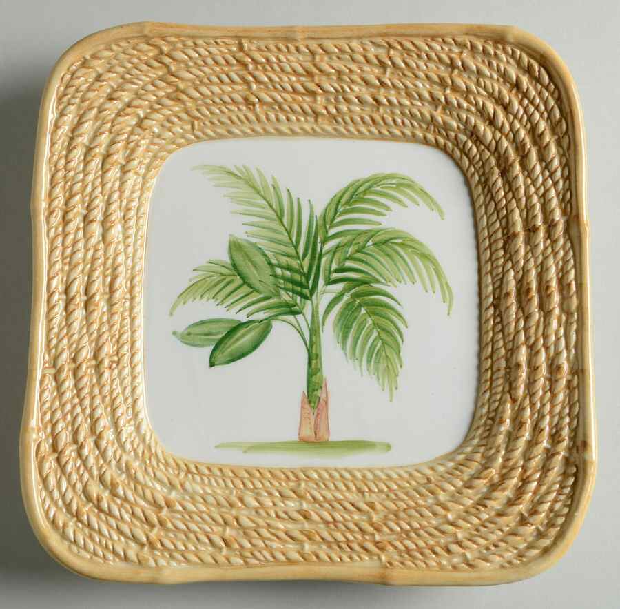 Bambu Salad Plate by Vietri (Italy)-1
