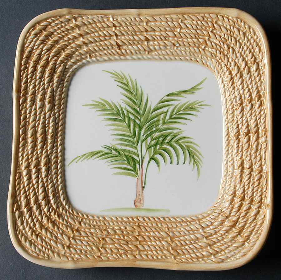 Bambu Salad Plate by Vietri (Italy)-1