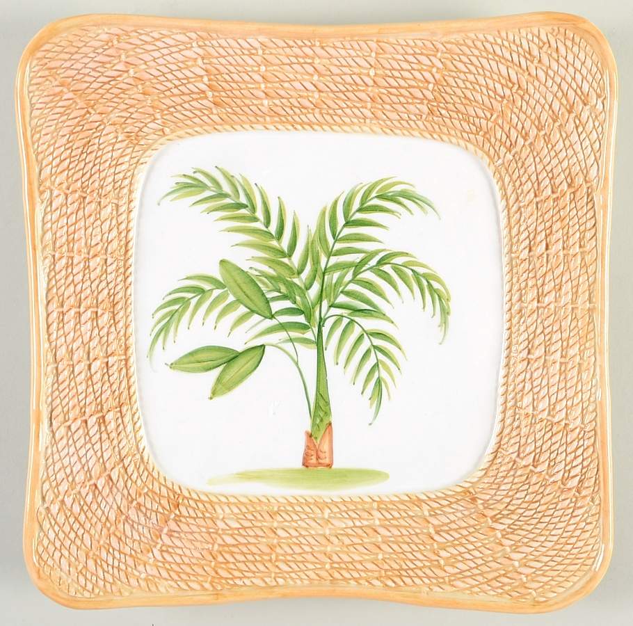 Bambu Dinner Plate by Vietri (Italy)-1