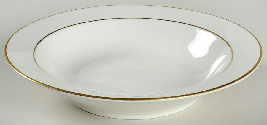 Charleston Gold Rim Soup Bowl by Villeroy & Boch-1