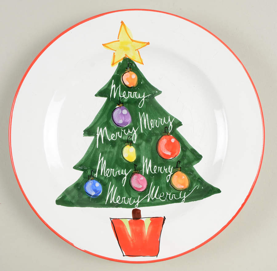 Jingle Salad Plate by Vietri (Italy)-1