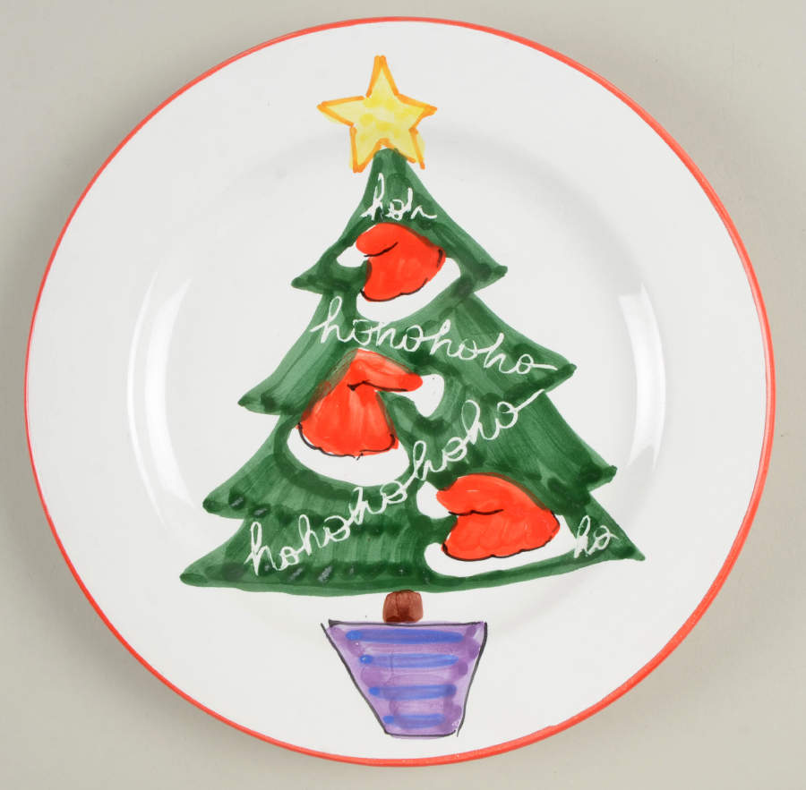 Jingle Salad Plate by Vietri (Italy)-1