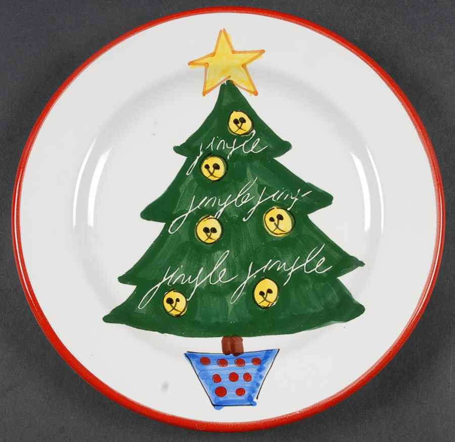 Jingle Salad Plate by Vietri (Italy)-1