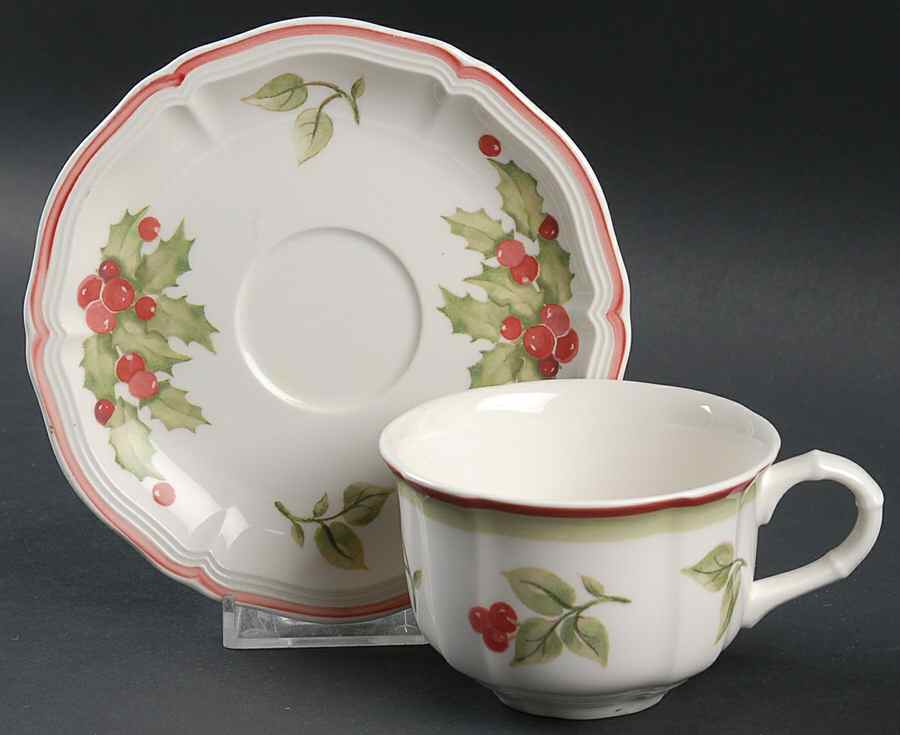 Joy Noel Flat Cup & Saucer Set by Villeroy & Boch-1