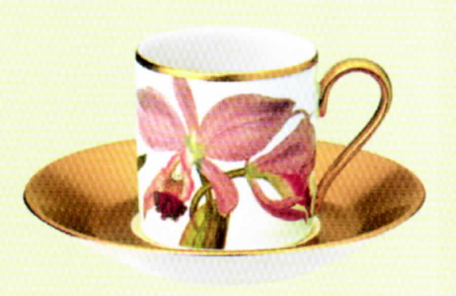Flowers Flat Demitasse Cup & Saucer Set by Villeroy & Boch-1