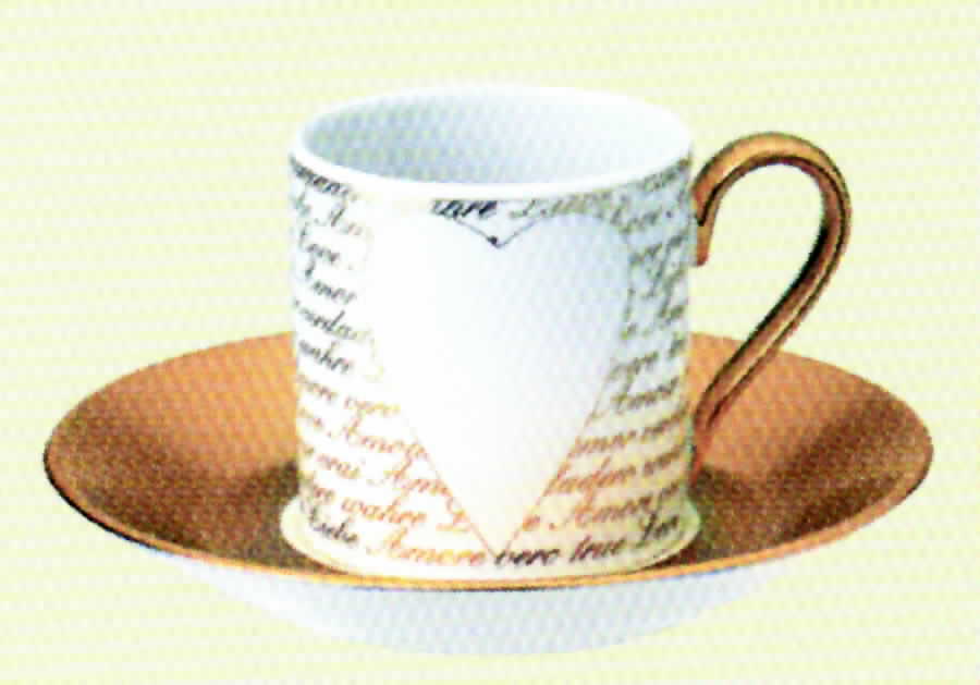 Love Flat Demitasse Cup & Saucer Set by Villeroy & Boch-1