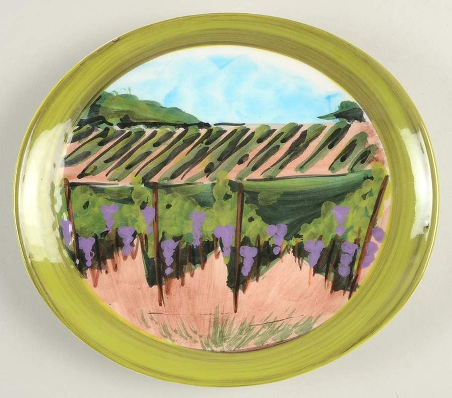Vendemmia Salad Plate by Vietri (Italy)-1