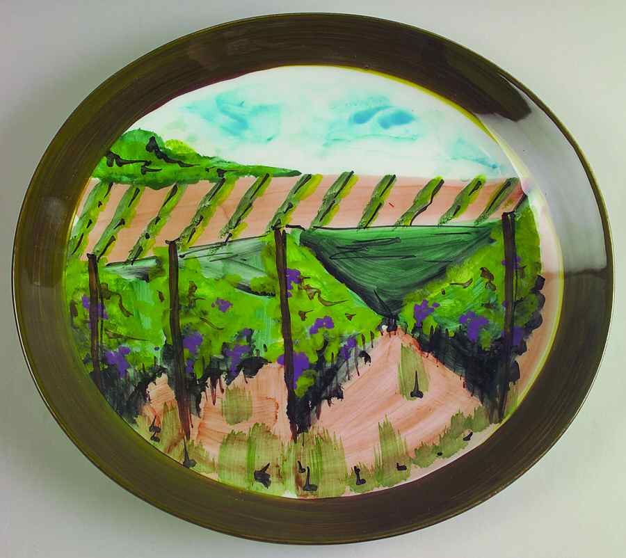 Vendemmia Dinner Plate by Vietri (Italy)-1