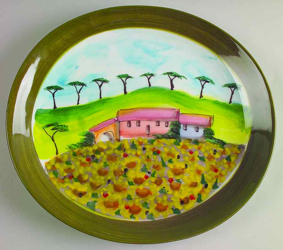 Vendemmia Dinner Plate by Vietri (Italy)-1