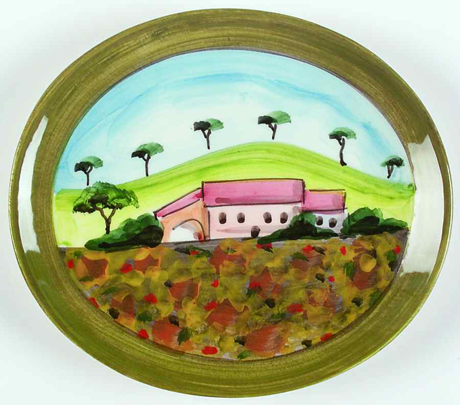 Vendemmia Salad Plate by Vietri (Italy)-1