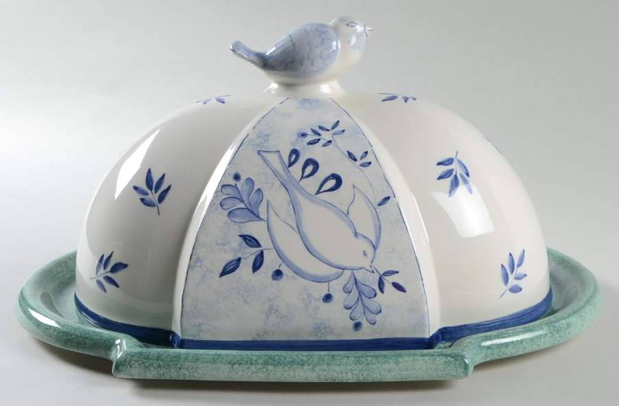 Blue Bird Domed Platter by Villeroy & Boch-1