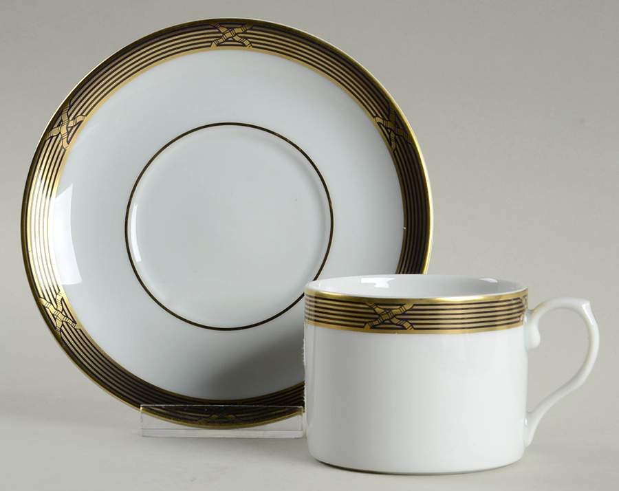 Seteais Flat Cup & Saucer Set by Vista Alegre-1