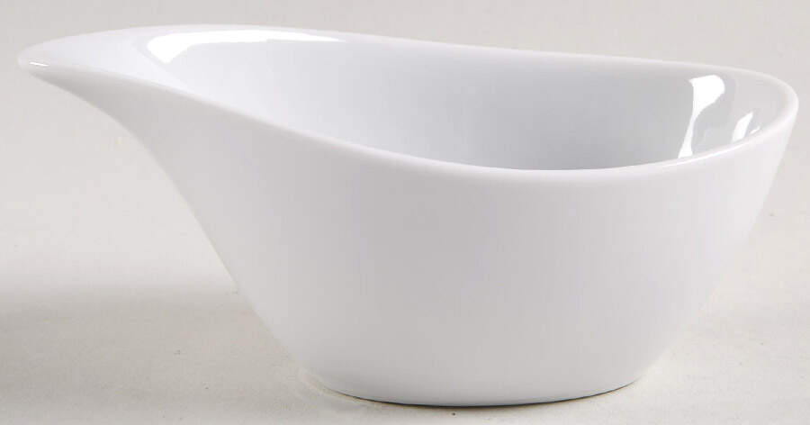 Organic White Open Sauce Boat by Vista Alegre-1