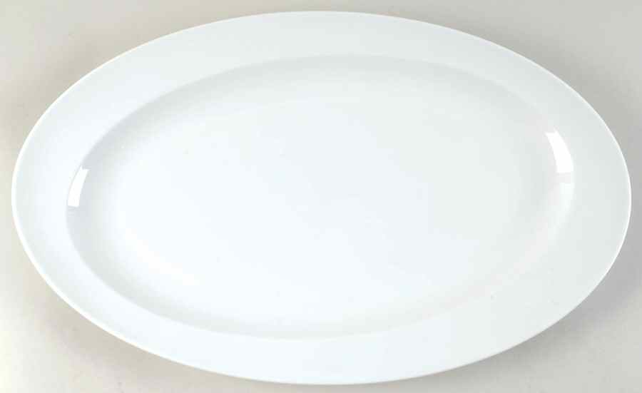 Organic White 18" Oval Serving Platter by Vista Alegre-1