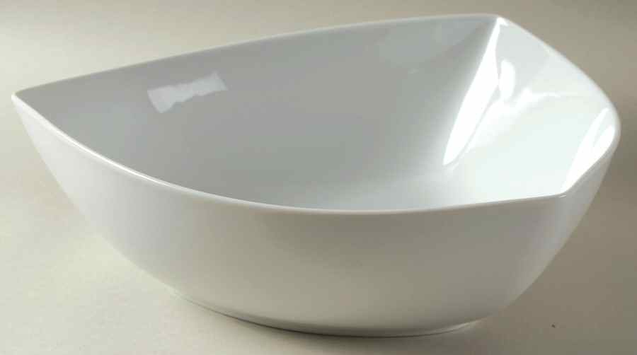 Organic White 11" Large Salad Serving Bowl by Vista Alegre-1
