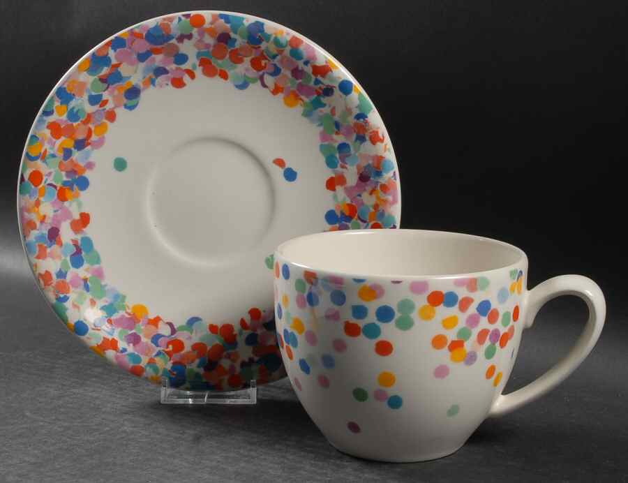 Confetti Jumbo Cup & Saucer Set by Vista Alegre-1