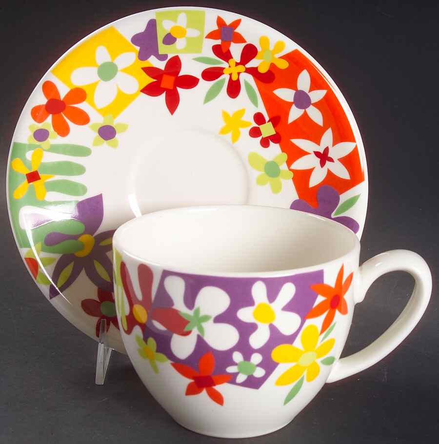 Puzzle Jumbo Cup & Saucer Set by Vista Alegre-1