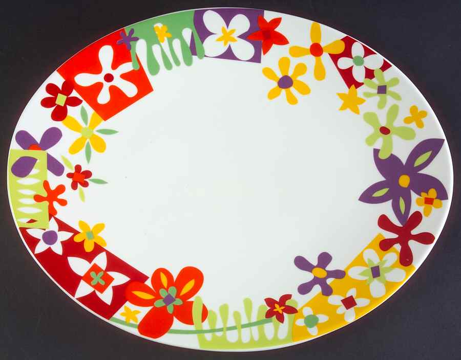 Puzzle 13" Oval Serving Platter by Vista Alegre-1