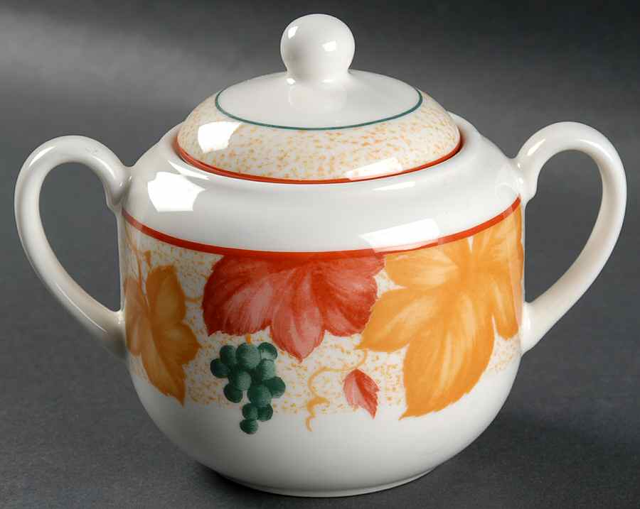 Vines Sugar Bowl & Lid by Vista Alegre-1